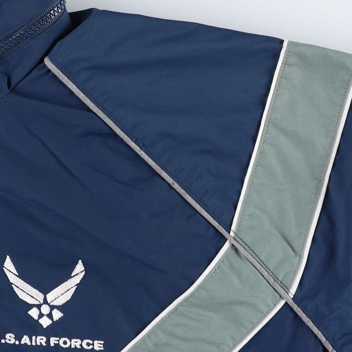 Genuine US military USAIR FORCE SKILCRAFT PTU training jacket, nylon jacket, made in USA, MEDIUM Nylon navy blue type Vintage Second Hand