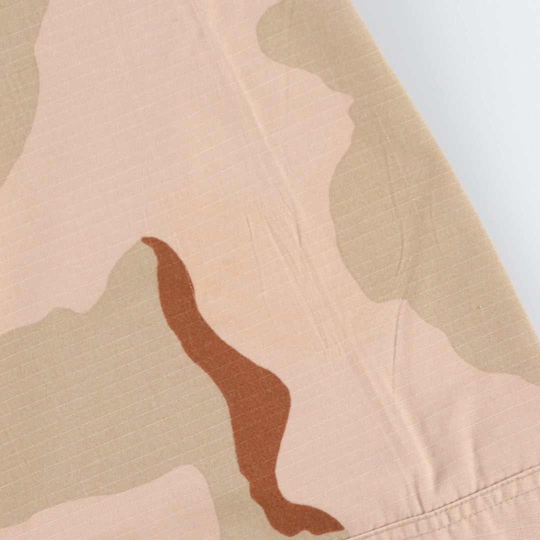 1990'S US Military Issue 3C Desert Camo Ripstop BDU Military Jacket, Made in USA, X-LARGE-REGULAR (Equivalent to Men's XL) Nylon Beige type Vintage Second Hand