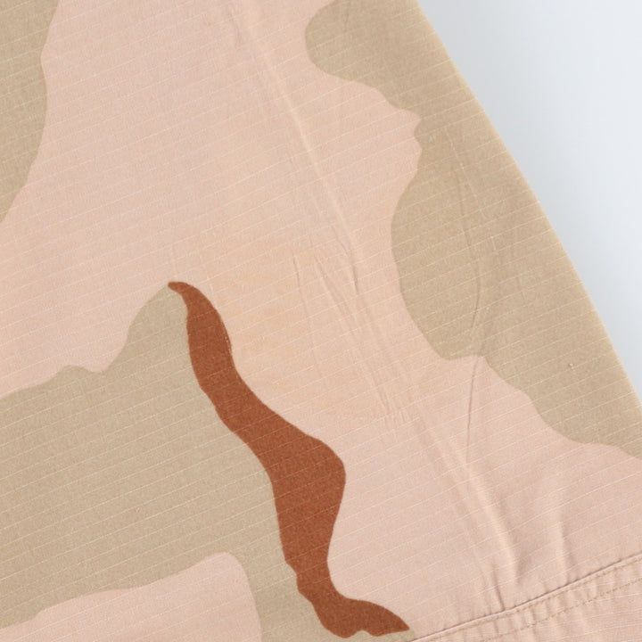 1990'S US Military Issue 3C Desert Camo Ripstop BDU Military Jacket, Made in USA, X-LARGE-REGULAR (Equivalent to Men's XL) Nylon Beige type Vintage Second Hand