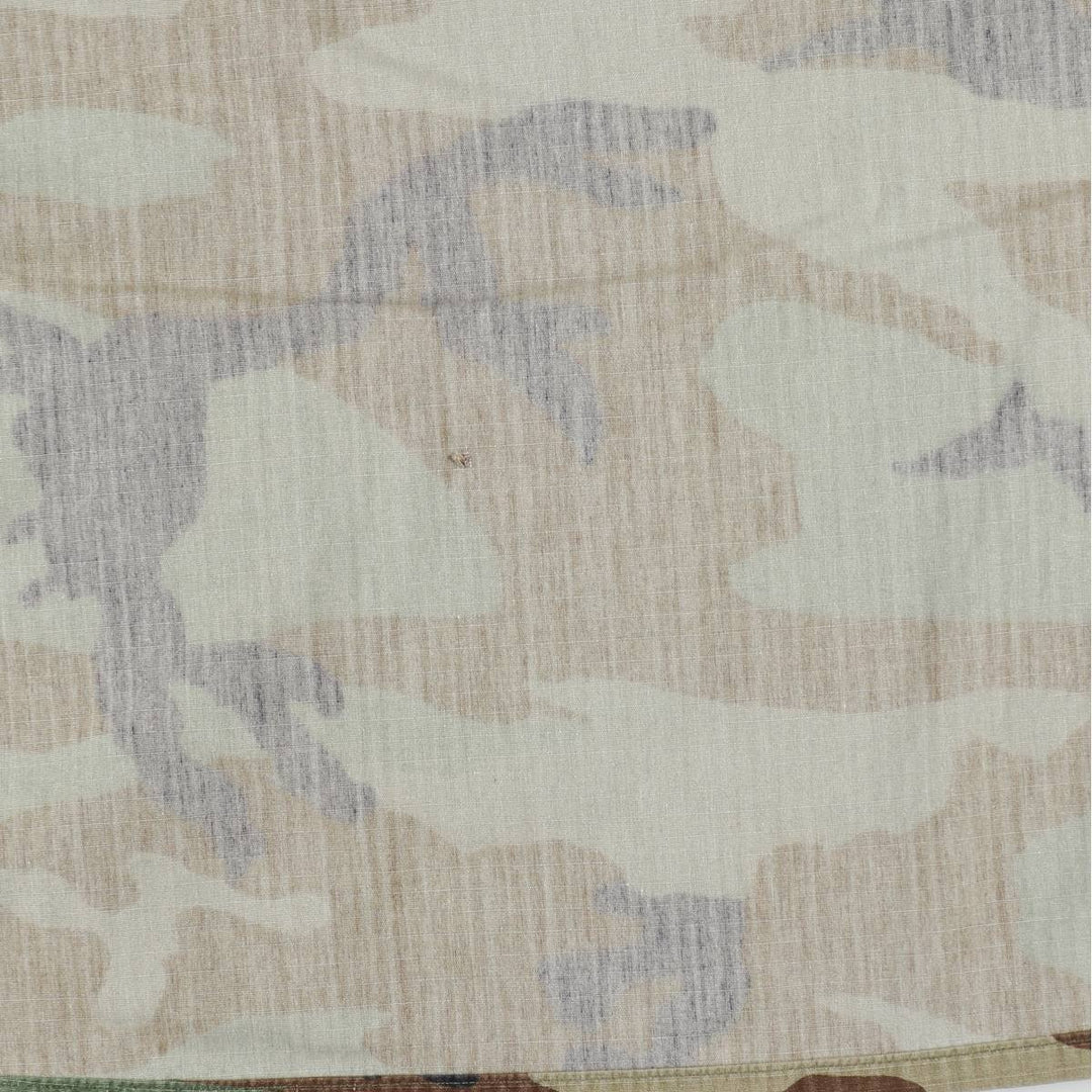 1990'S US Military Issue Camouflage Pattern Woodland Camo Ripstop Military Combat Jacket, Medium-Regular (Men's Size M) Nylon Khaki type Vintage Second Hand