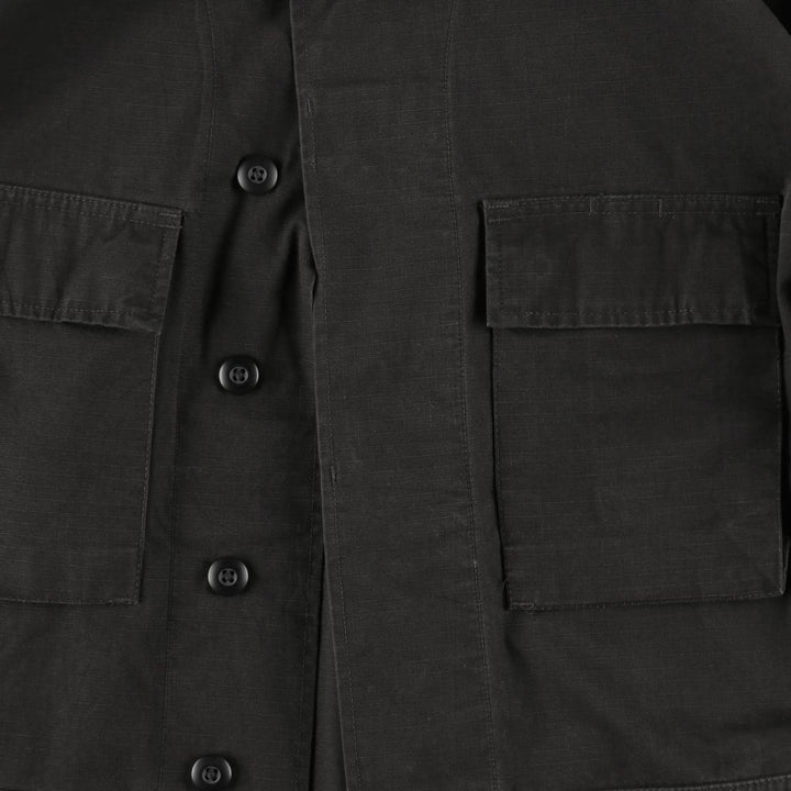 Ripstop BDU Military Jacket, Men's Size L (approx.) unclear black type Vintage Second Hand