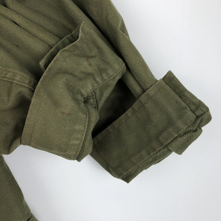 Canadian Army Combat Jacket, Men's Size L (approx.) unclear Khaki type Vintage Second Hand
