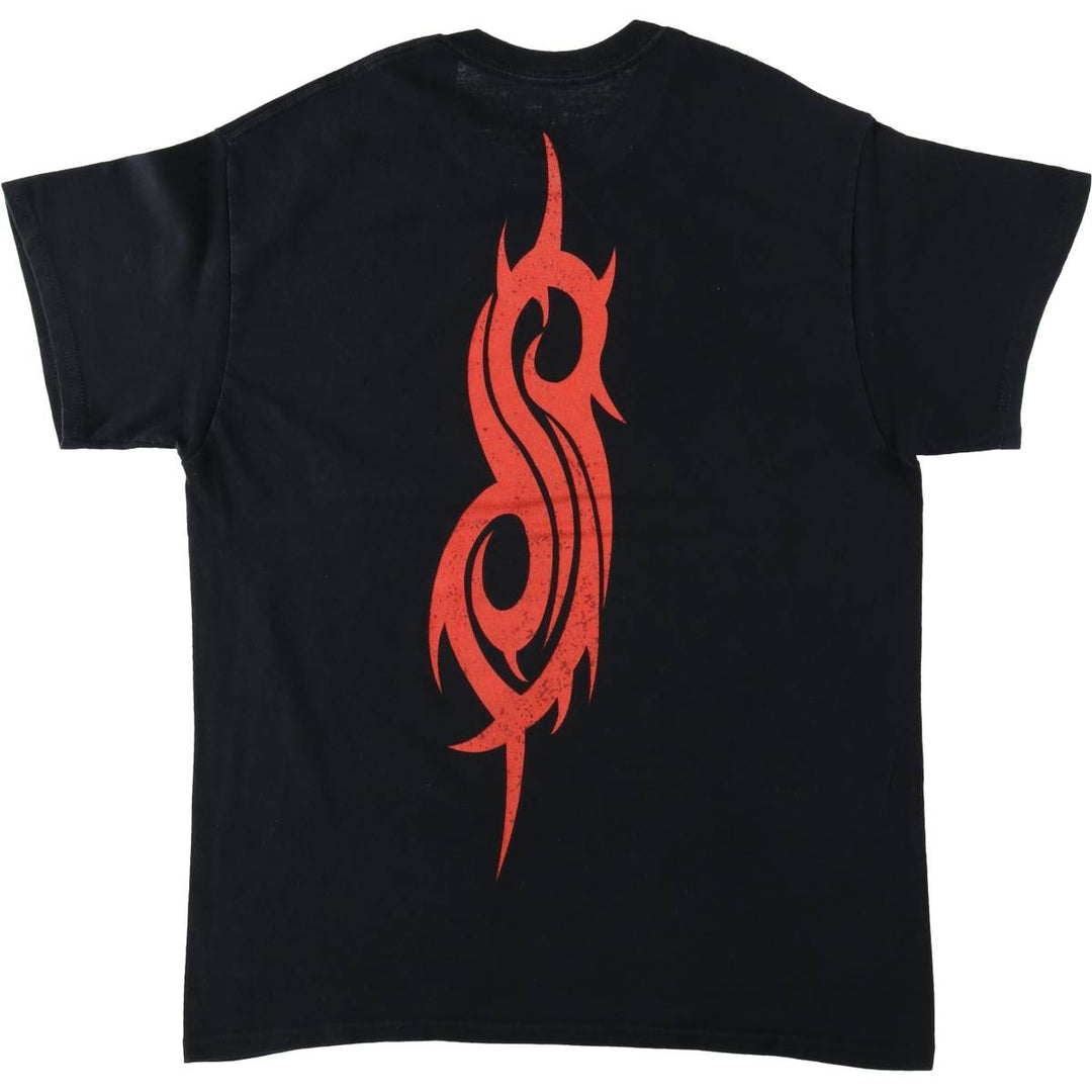 Slipknot Band T-shirt, Band T, Men's M size cotton white type Vintage Second Hand