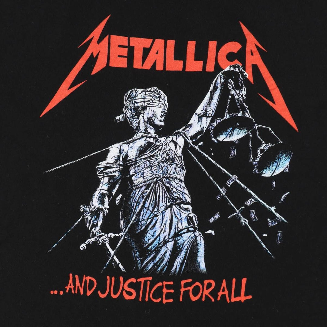 METALLICA Metallica Band T-shirt Band T Men's XL size cotton black type Vintage Second Hand