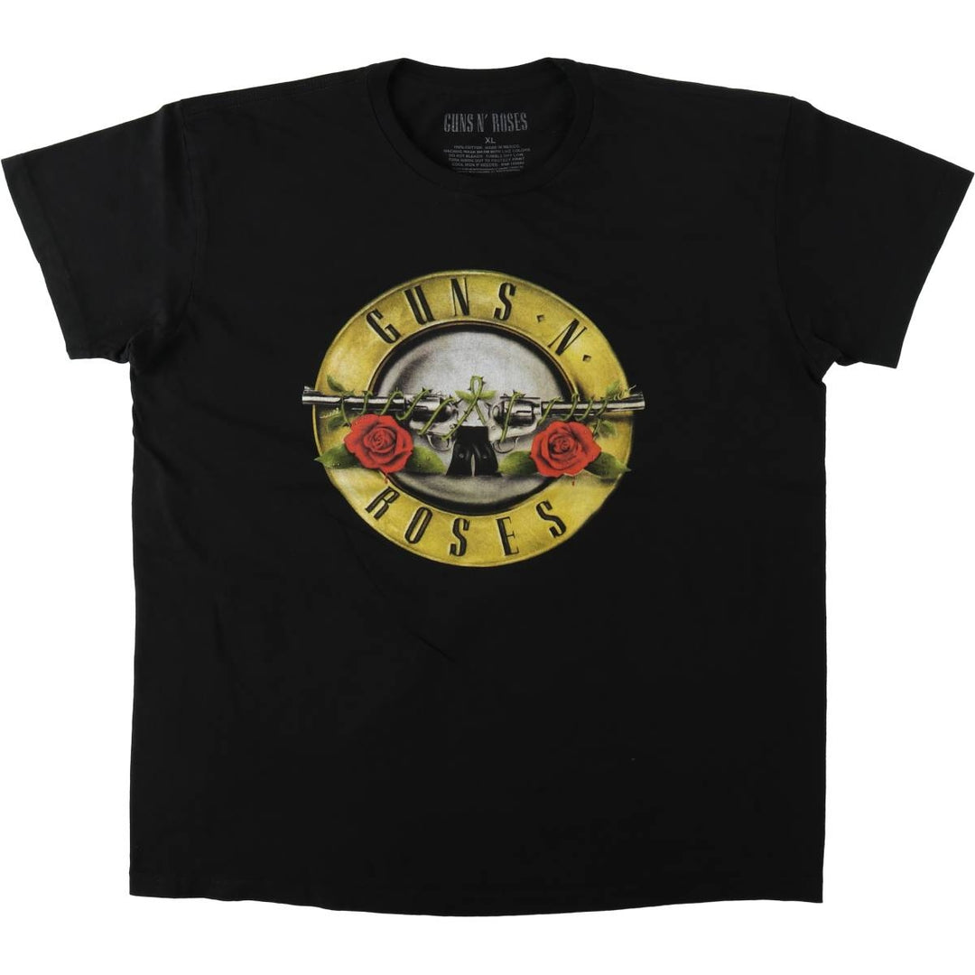 Guns N' Roses Band T-shirt, Band T, Men's XL size cotton black type Vintage Second Hand