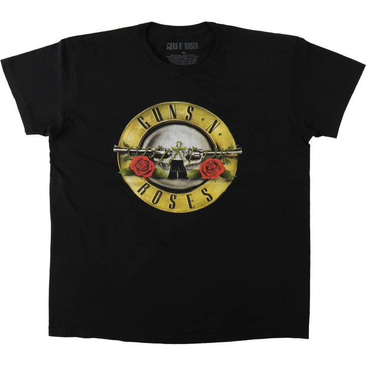 Guns N' Roses Band T-shirt, Band T, Men's XL size cotton black type Vintage Second Hand
