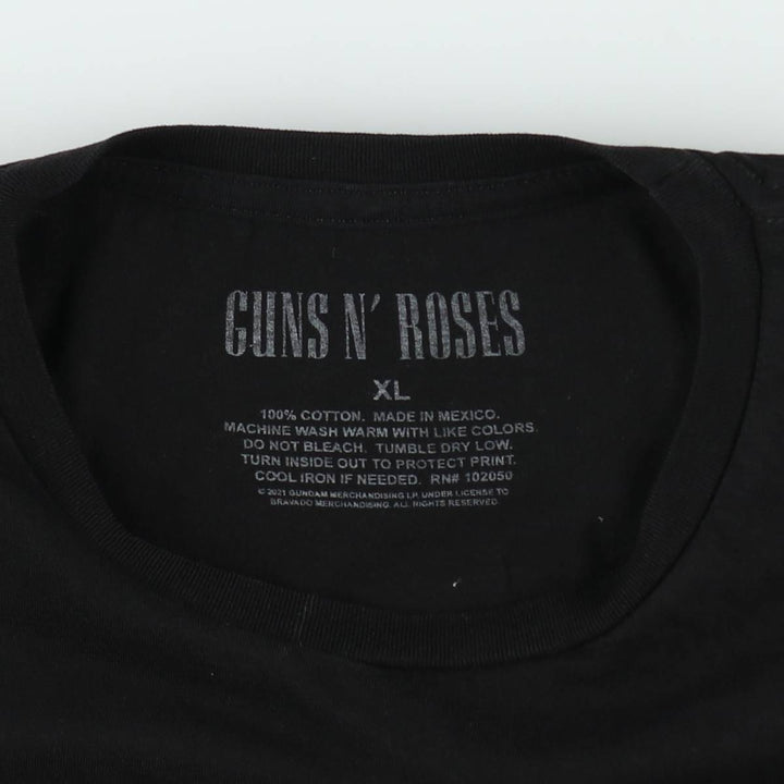 Guns N' Roses Band T-shirt, Band T, Men's XL size cotton black type Vintage Second Hand