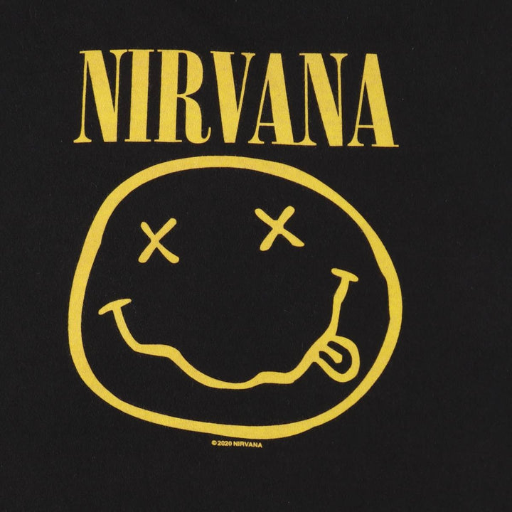 NIRVANA Nirvana Band T-shirt, Band T, Men's XL size unclear black type Vintage Second Hand