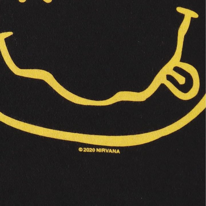 NIRVANA Nirvana Band T-shirt, Band T, Men's XL size unclear black type Vintage Second Hand