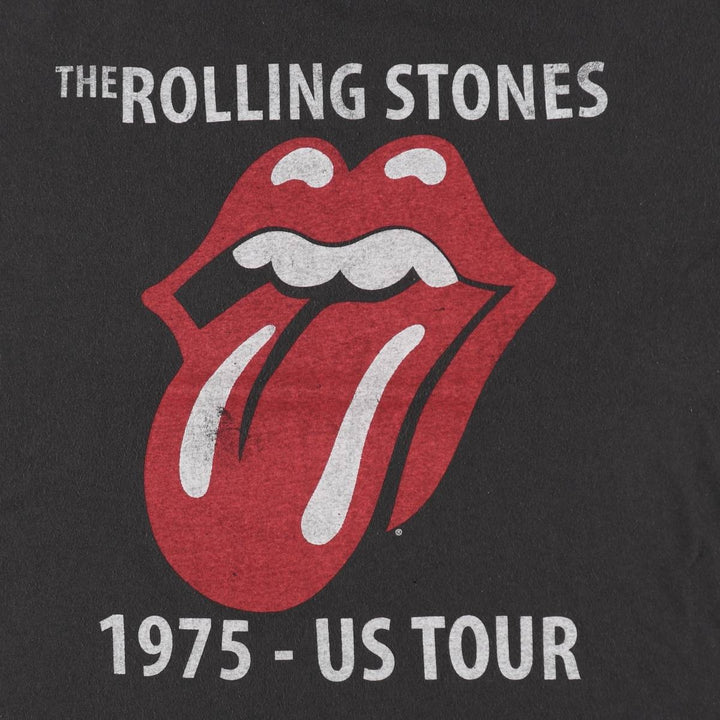 The Rolling Stones Band T-shirt, Men's XL cotton black type Vintage Second Hand
