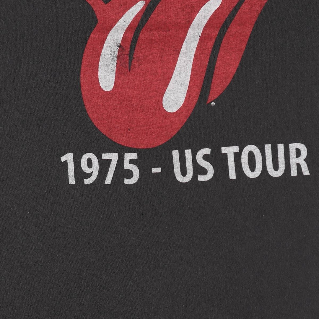 The Rolling Stones Band T-shirt, Men's XL cotton black type Vintage Second Hand