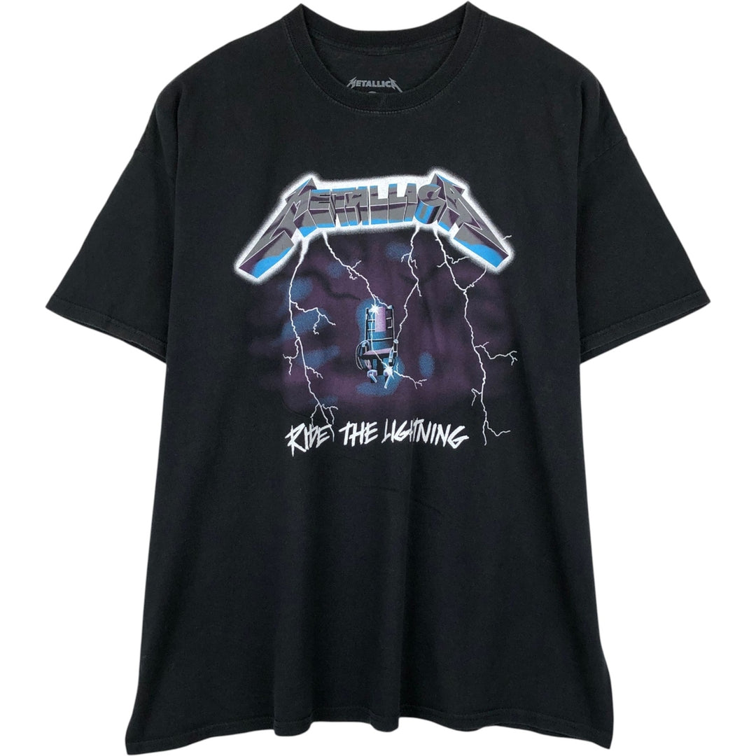METALLICA Metallica Band T-shirt Band T Men's XXL cotton black type Vintage Second Hand