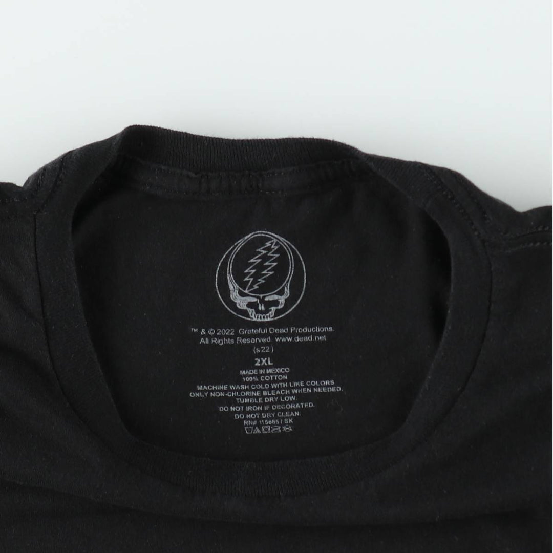 GRATEFUL DEAD DEAD BEAR Band T-Shirt, Men's XXL cotton black type Vintage Second Hand