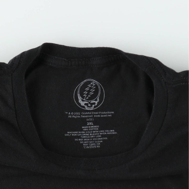 GRATEFUL DEAD DEAD BEAR Band T-Shirt, Men's XXL cotton black type Vintage Second Hand