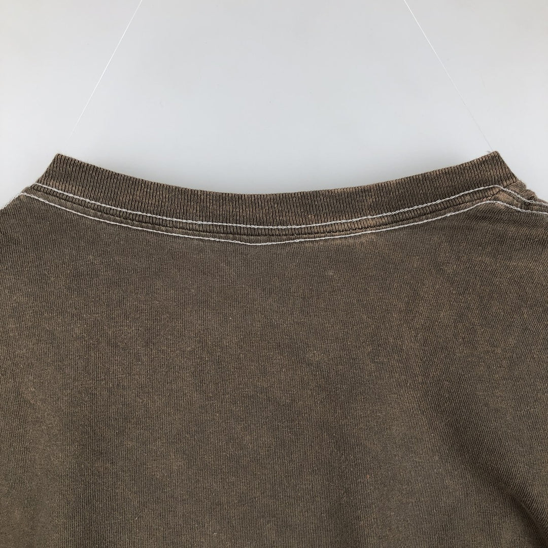 NIRVANA Nirvana Band T-shirt, Band T, Men's XL size cotton Khaki type Vintage Second Hand