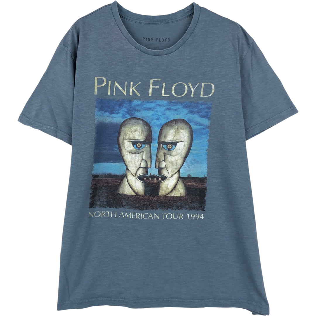 PINK FLOYD Pink Floyd Band T-shirt Band T Men's XL size cotton Blue type light blue Vintage Second Hand