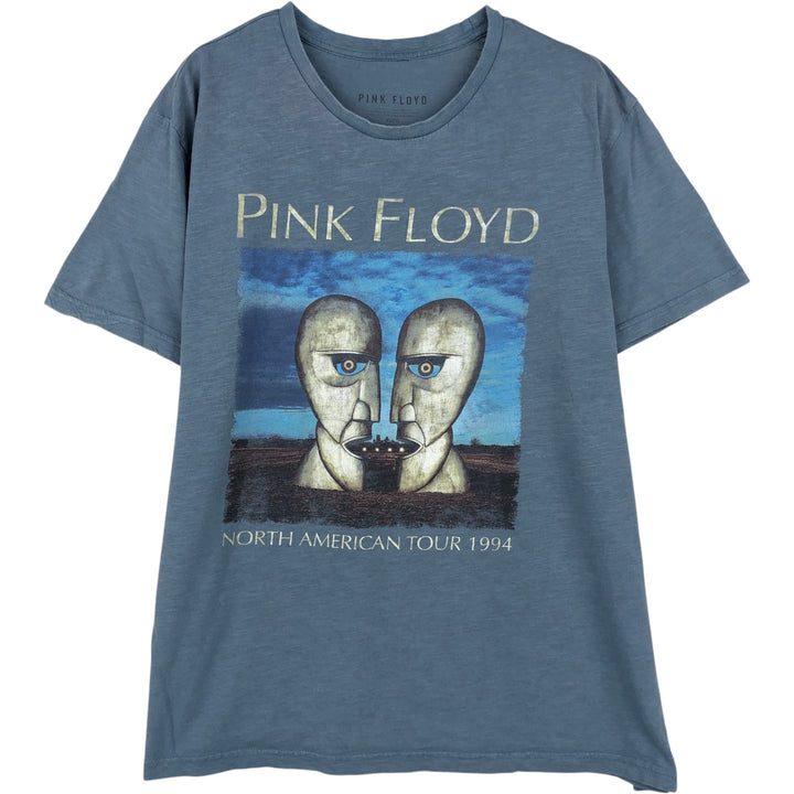 PINK FLOYD Pink Floyd Band T-shirt Band T Men's XL size cotton Blue type light blue Vintage Second Hand