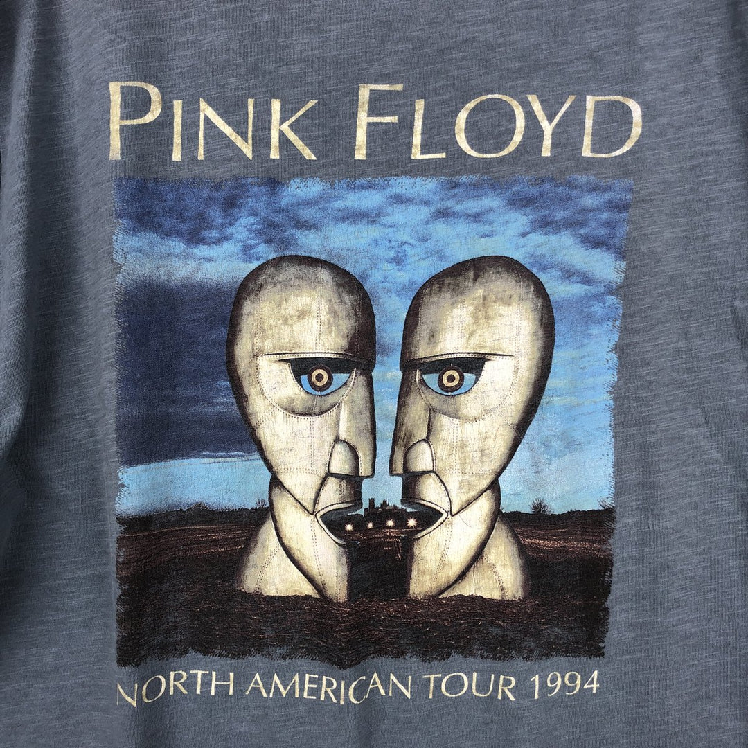 PINK FLOYD Pink Floyd Band T-shirt Band T Men's XL size cotton Blue type light blue Vintage Second Hand