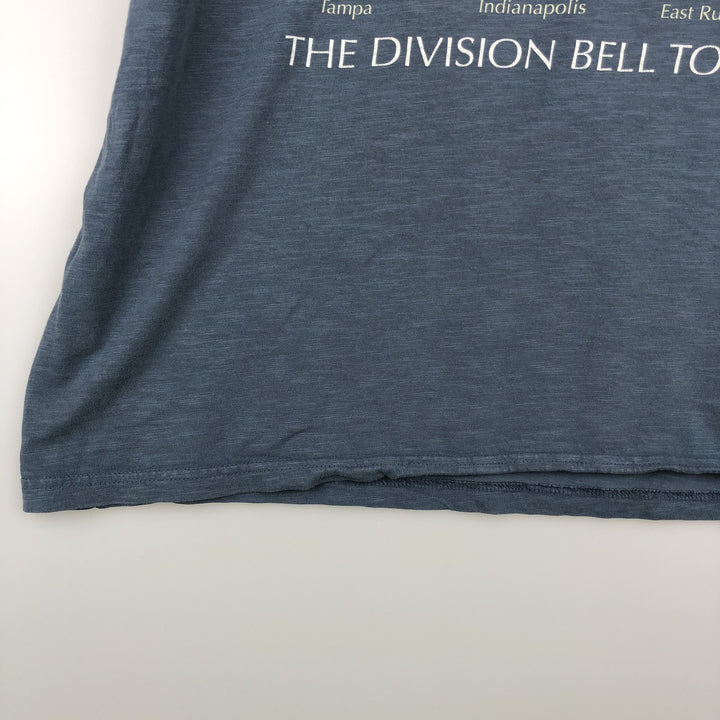 PINK FLOYD Pink Floyd Band T-shirt Band T Men's XL size cotton Blue type light blue Vintage Second Hand