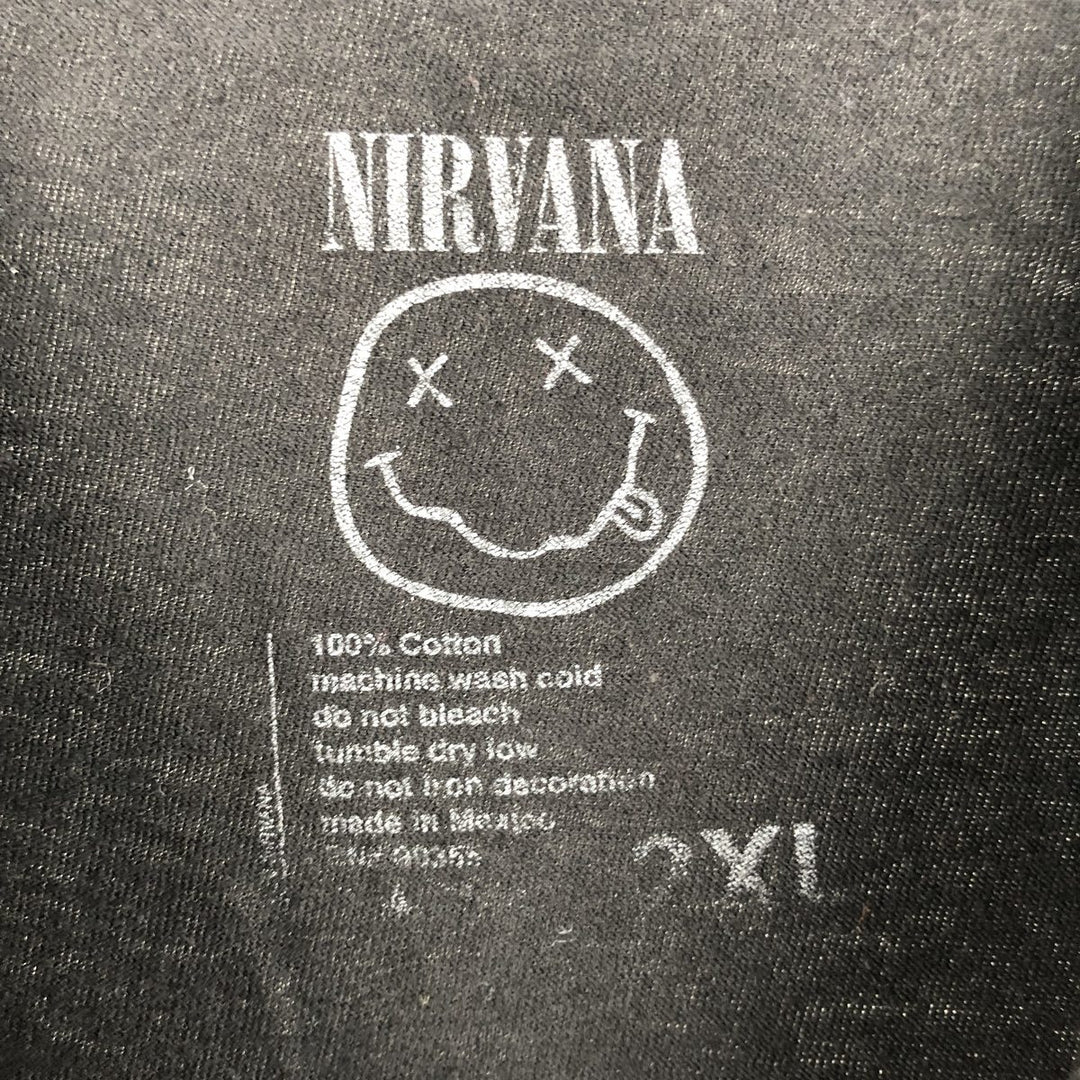 NIRVANA Nirvana Band T-shirt, Band T, Men's XXL cotton black type Vintage Second Hand