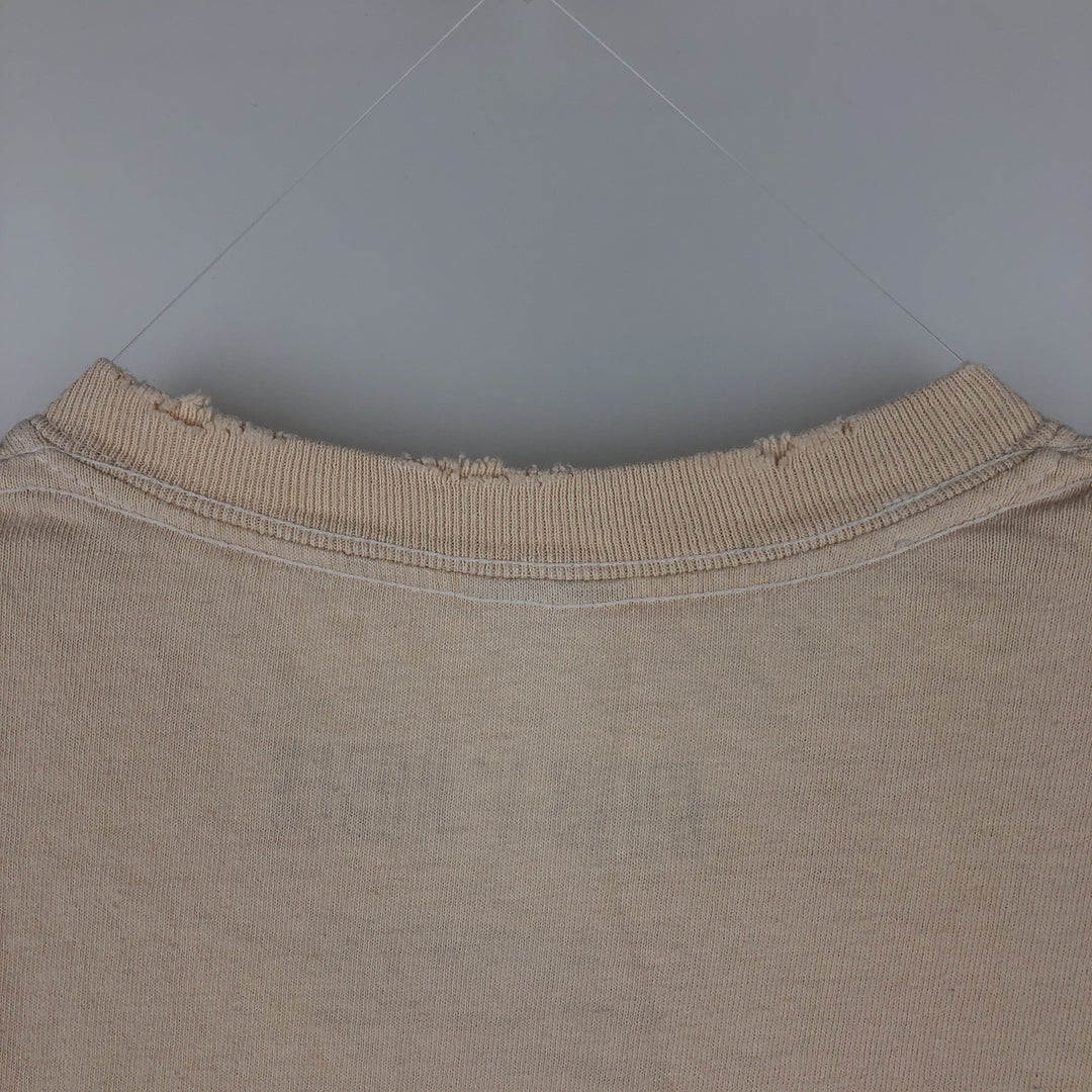 GUNS N' ROSES Skull Pattern Band T-shirt, Men's M size cotton Beige type Vintage Second Hand