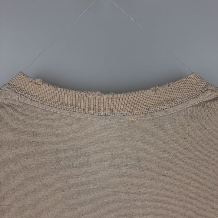GUNS N' ROSES Skull Pattern Band T-shirt, Men's M size cotton Beige type Vintage Second Hand