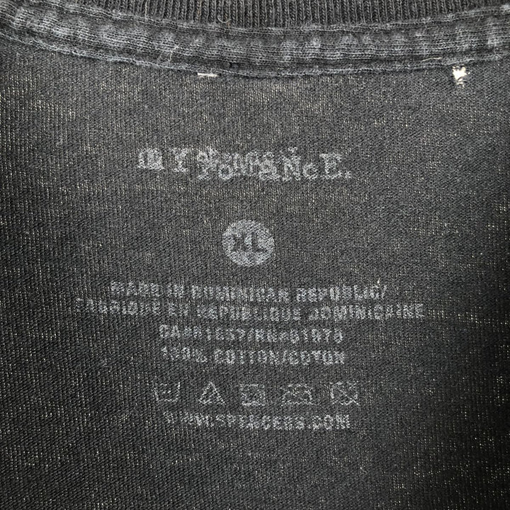 MY CHEMICAL ROMANCE My Chemical Romance Band T-shirt Band T Men's XL equivalent cotton black type Vintage Second Hand