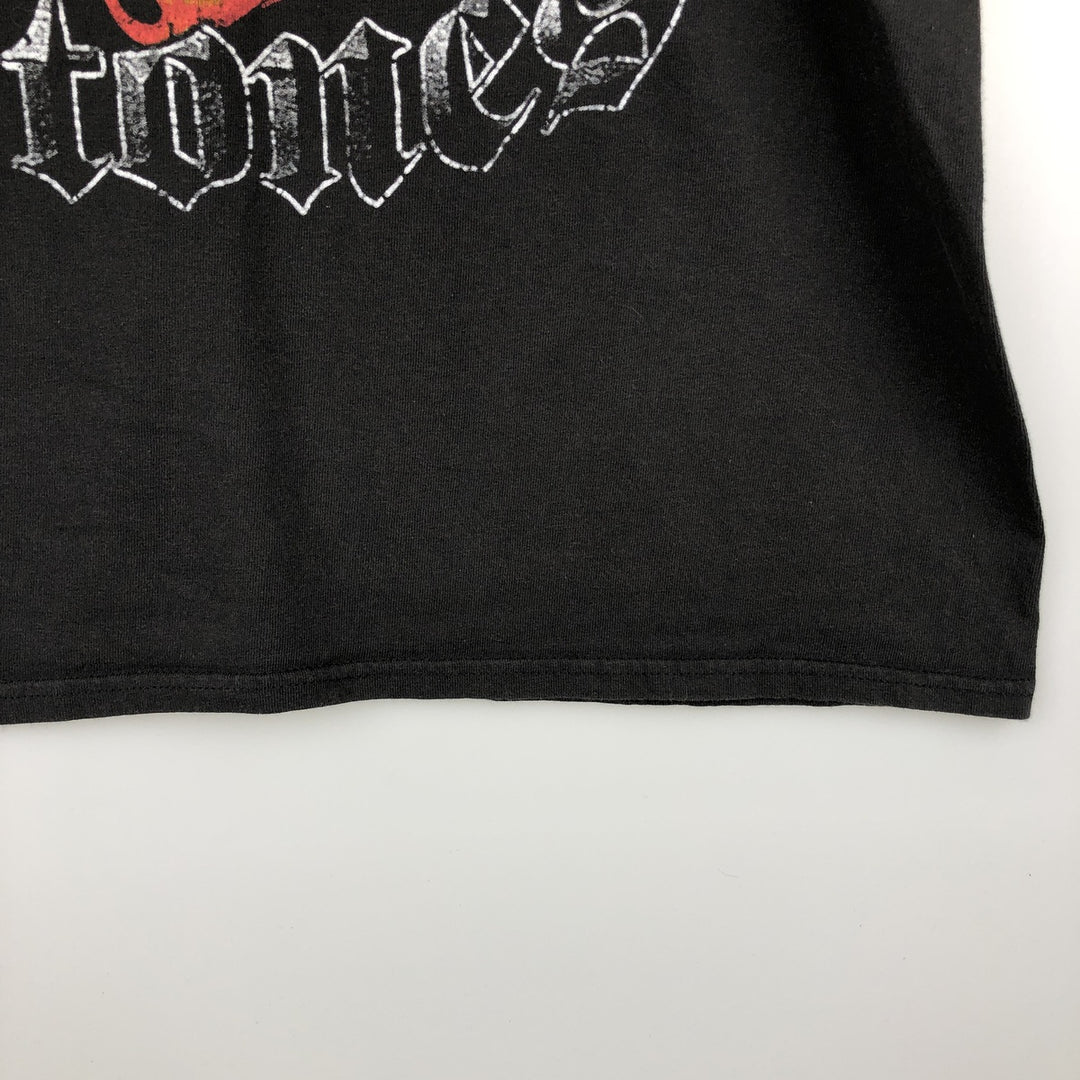 The Rolling Stones Band T-shirt, Men's XL cotton black type Vintage Second Hand