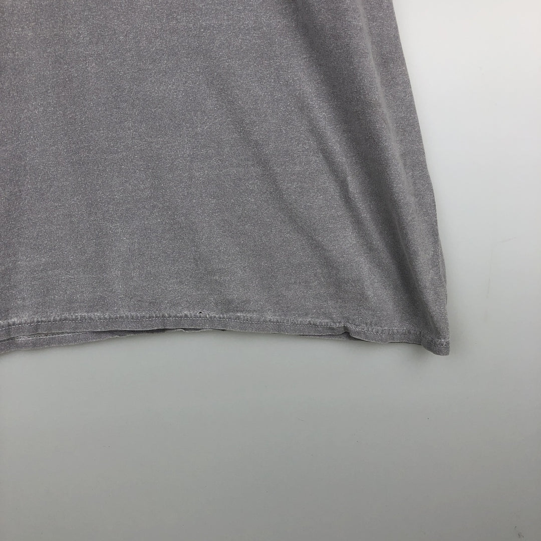 METALLICA Skull Pattern Band T-shirt, Band Tee, Men's XL size unclear gray type Vintage Second Hand
