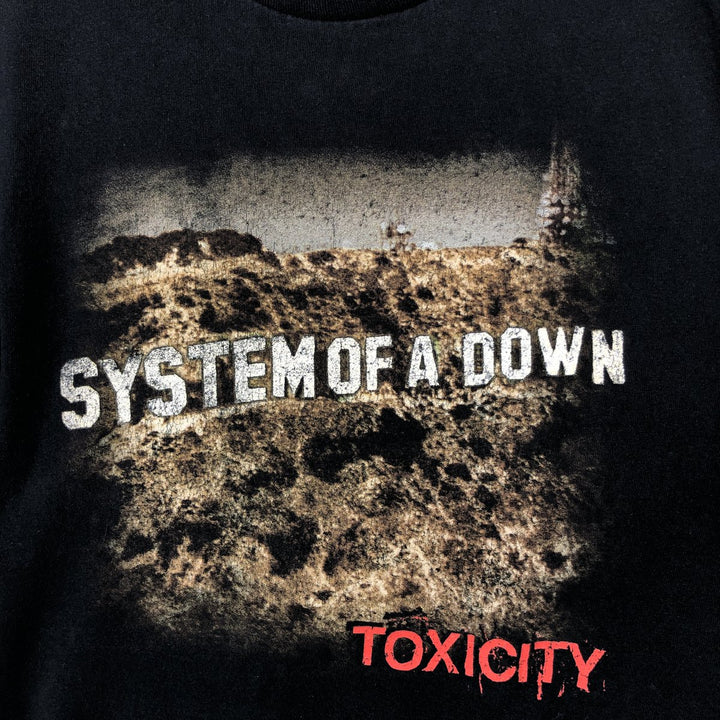 System of a Down Band T-shirt, Men's L size cotton black type Vintage Second Hand