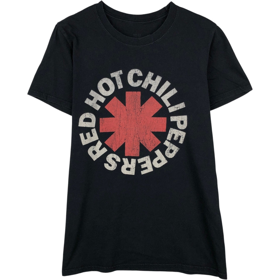 RED HOT CHILI PEPPERS Red Hot Chili Peppers Band T-shirt Band T Men's S equivalent cotton black type Vintage Second Hand