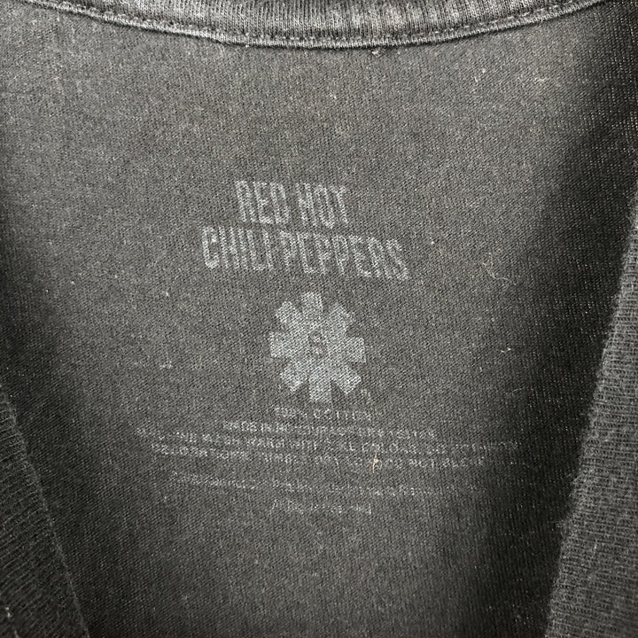 RED HOT CHILI PEPPERS Red Hot Chili Peppers Band T-shirt Band T Men's S equivalent cotton black type Vintage Second Hand
