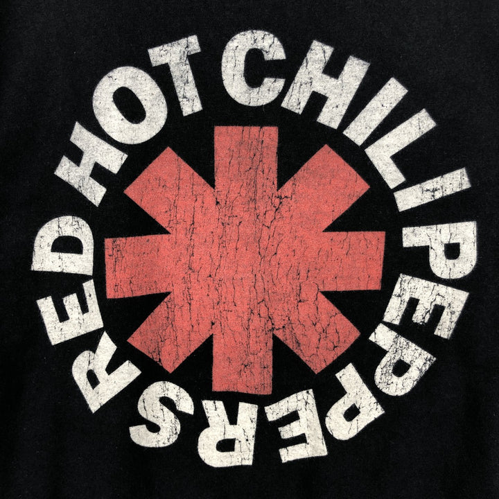 RED HOT CHILI PEPPERS Red Hot Chili Peppers Band T-shirt Band T Men's S equivalent cotton black type Vintage Second Hand