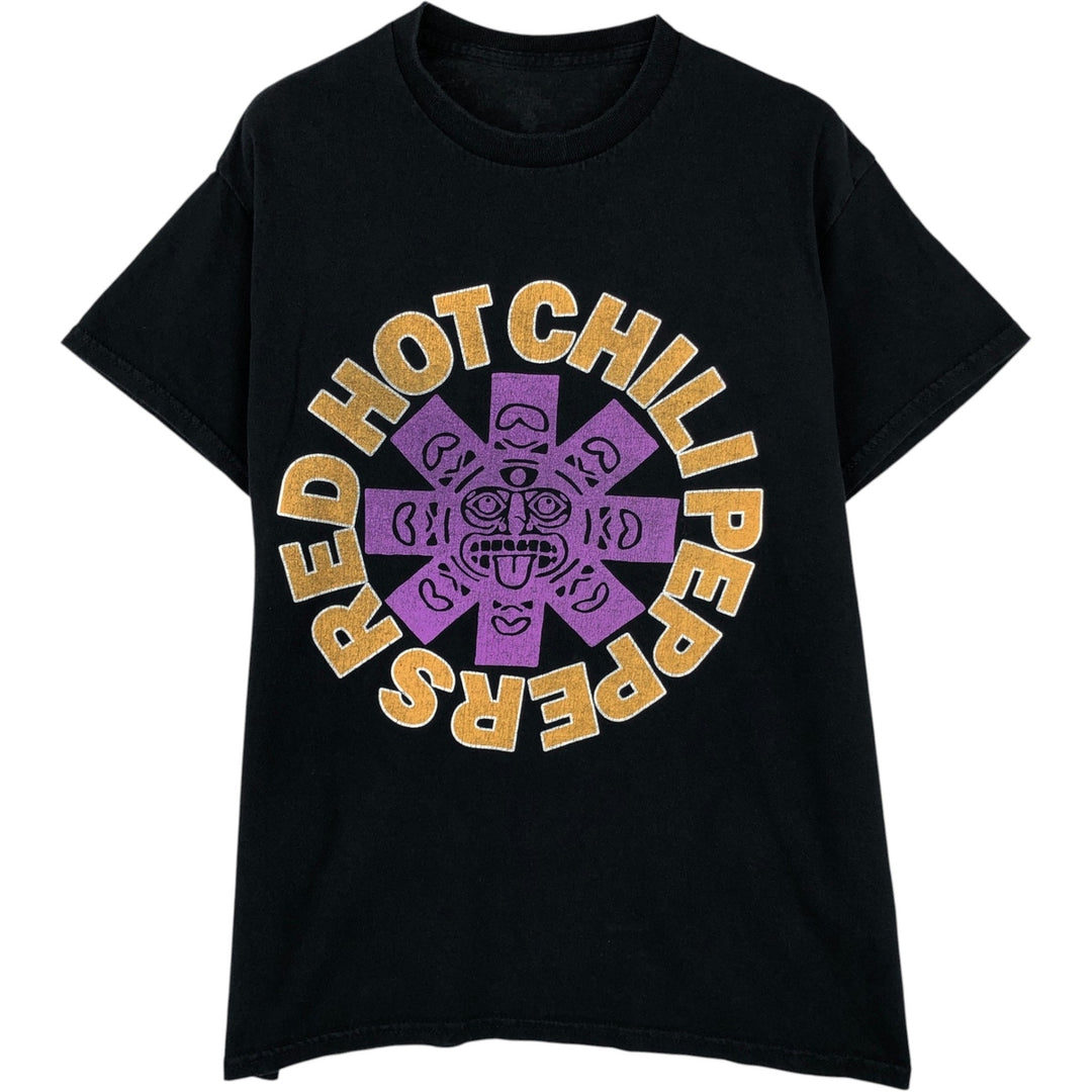 RED HOT CHILI PEPPERS Red Hot Chili Peppers Band T-shirt Band T Men's M size cotton black type Vintage Second Hand