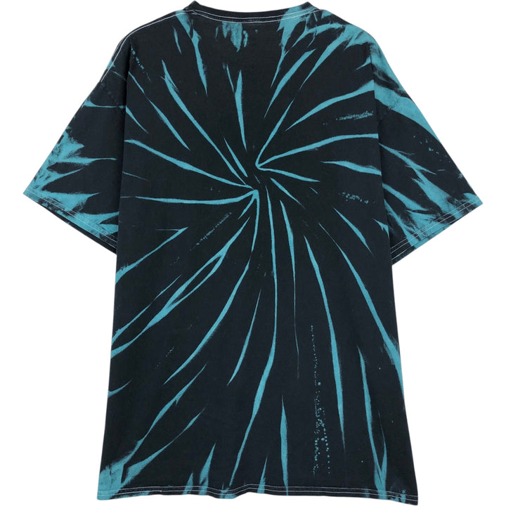 STONE TEMPLE PILOTS Tie-dye Pattern Band T-shirt (Men's XL equivalent) cotton black type Vintage Second Hand
