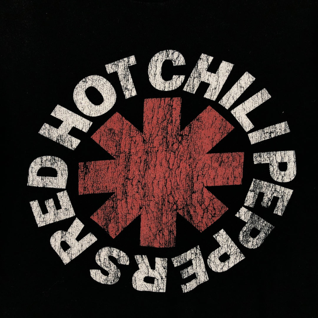 RED HOT CHILI PEPPERS Red Hot Chili Peppers Band T-shirt Band T Men's L size cotton black type Vintage Second Hand