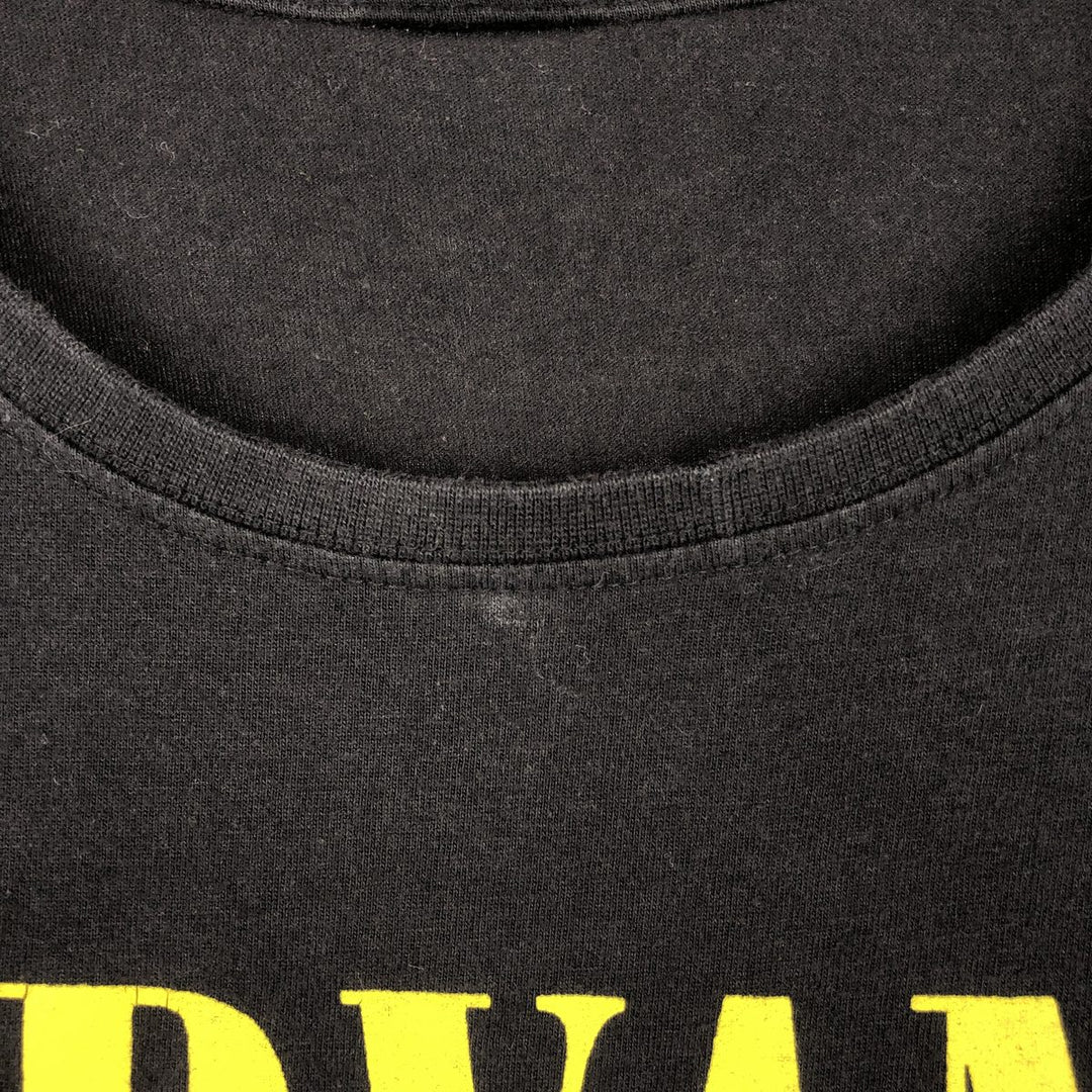 NIRVANA Nirvana Band T-shirt, Band T, Men's M size unclear black type Vintage Second Hand
