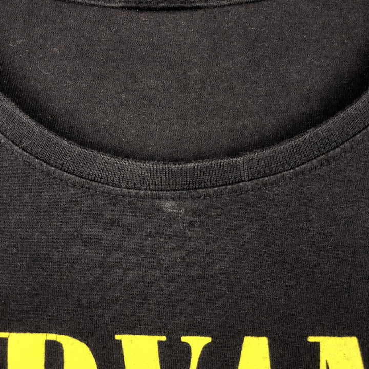 NIRVANA Nirvana Band T-shirt, Band T, Men's M size unclear black type Vintage Second Hand