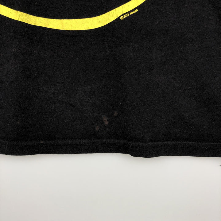 NIRVANA Nirvana Band T-shirt, Band T, Men's M size unclear black type Vintage Second Hand