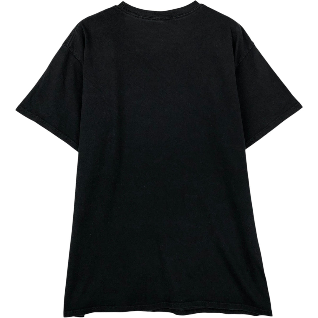 THE BEATLES Band T-shirt, Men's L size unclear black type Vintage Second Hand