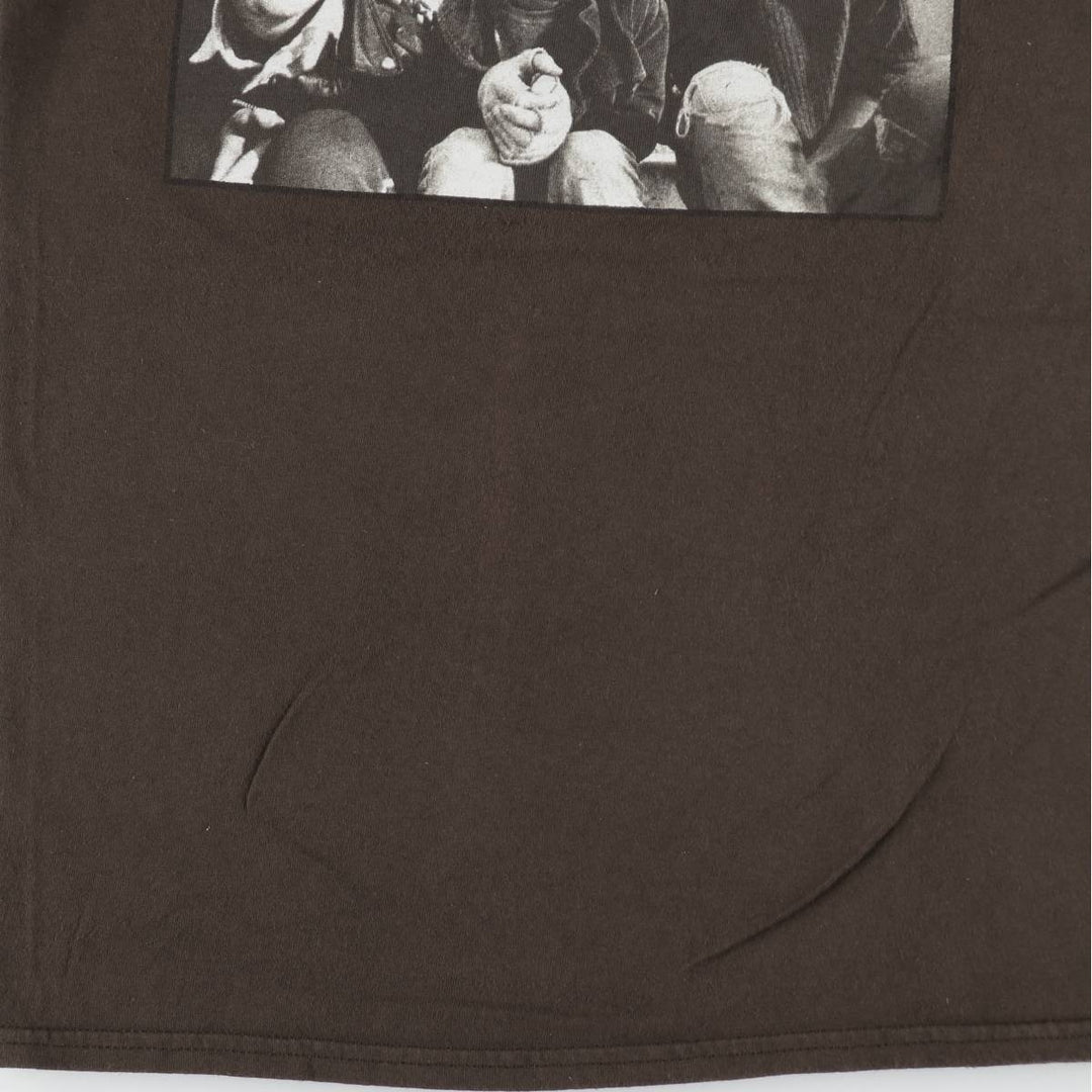 NIRVANA Nirvana Band T-shirt Band T Men's S size cotton brown type Vintage Second Hand