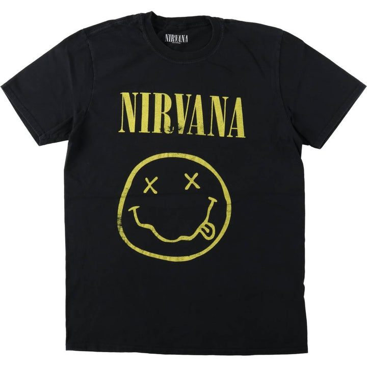 NIRVANA Nirvana Band T-shirt, Band T, Men's XL size unclear black type Vintage Second Hand