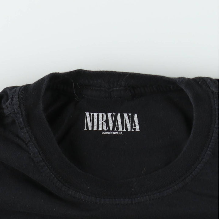 NIRVANA Nirvana Band T-shirt, Band T, Men's XL size unclear black type Vintage Second Hand