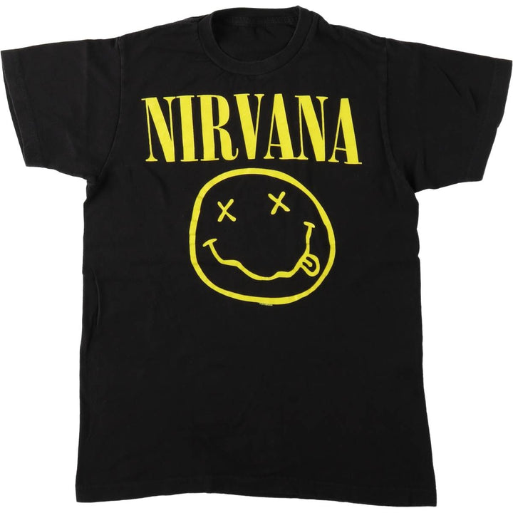 NIRVANA Nirvana Band T-shirt, Band T, Men's XL size unclear black type Vintage Second Hand