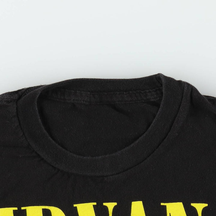 NIRVANA Nirvana Band T-shirt, Band T, Men's XL size unclear black type Vintage Second Hand