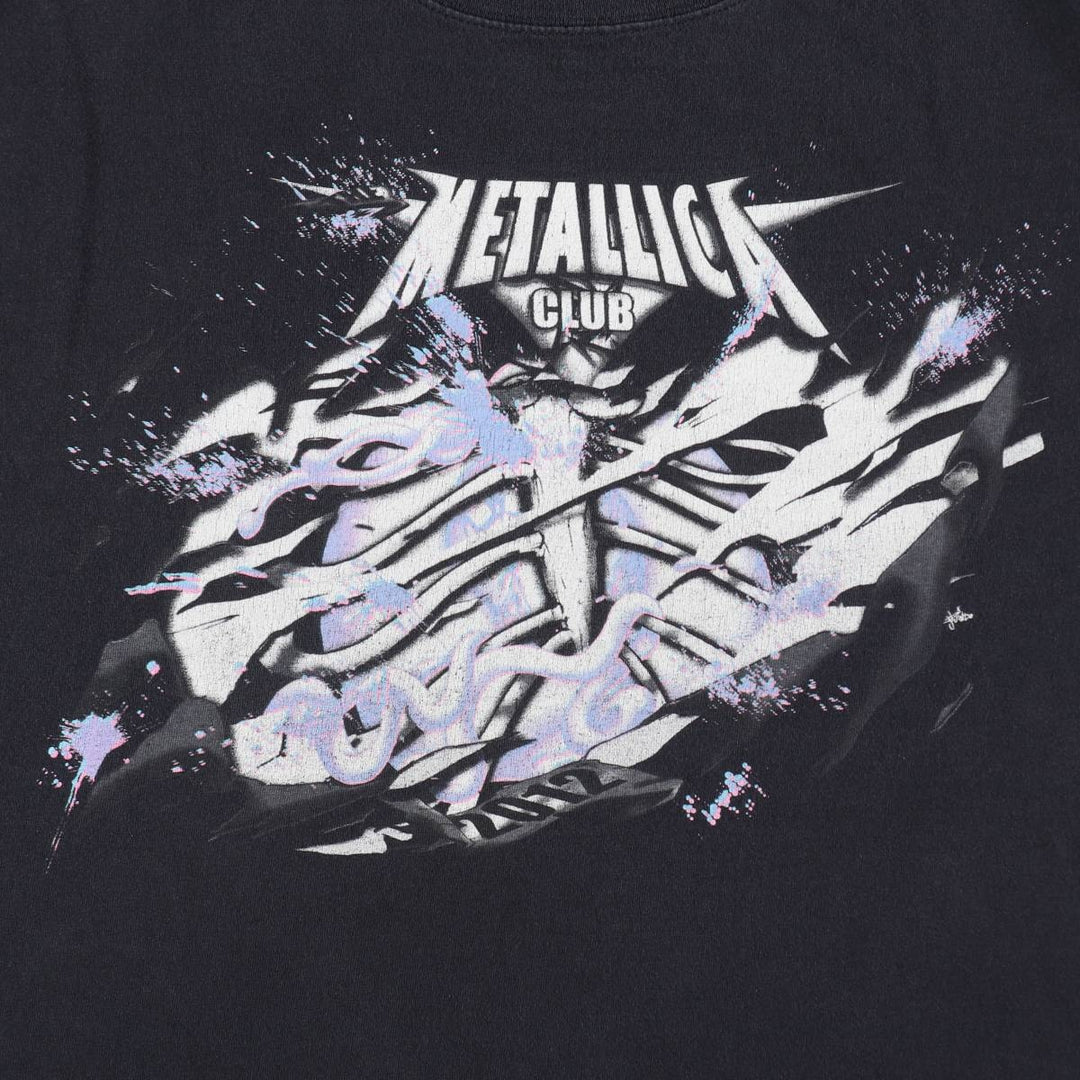 Anvil Metallica Band T-Shirt (Men's XXL equivalent) cotton black type Vintage Second Hand