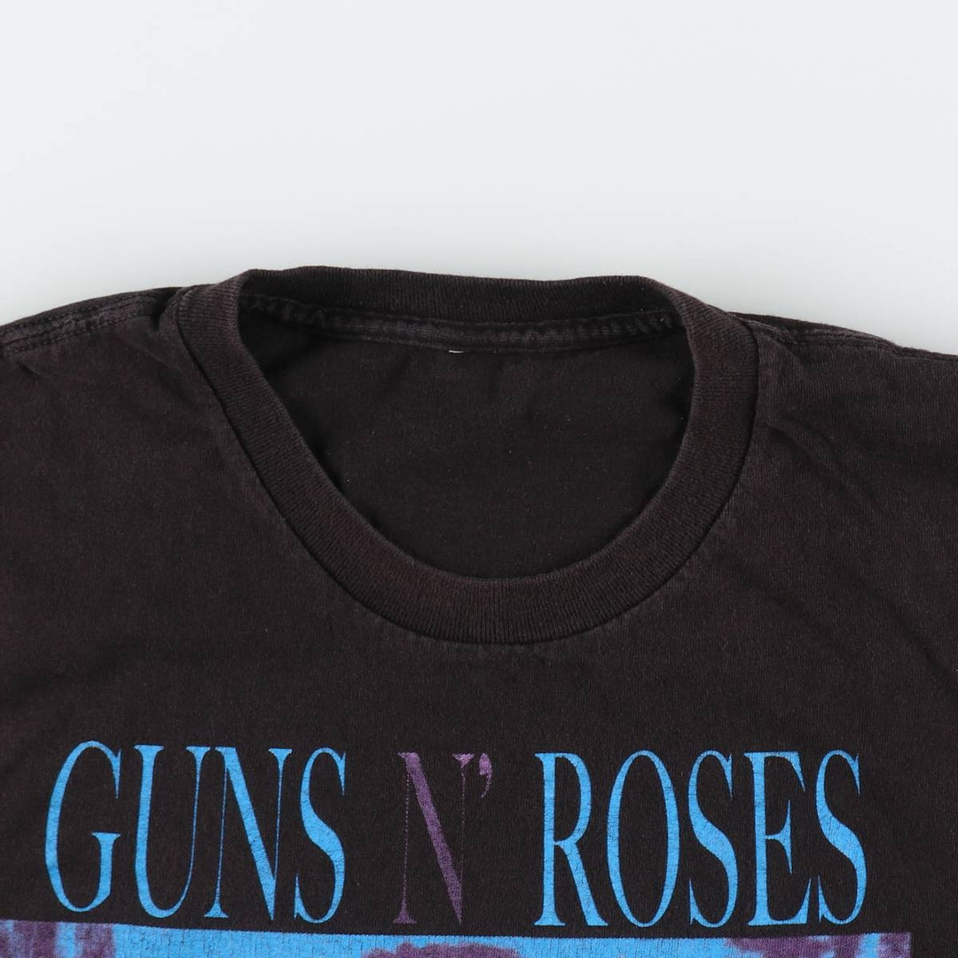 GUNS N' ROSES Guns N' Roses Band T-Shirt Band Tee Men's XL unclear black type Vintage Second Hand