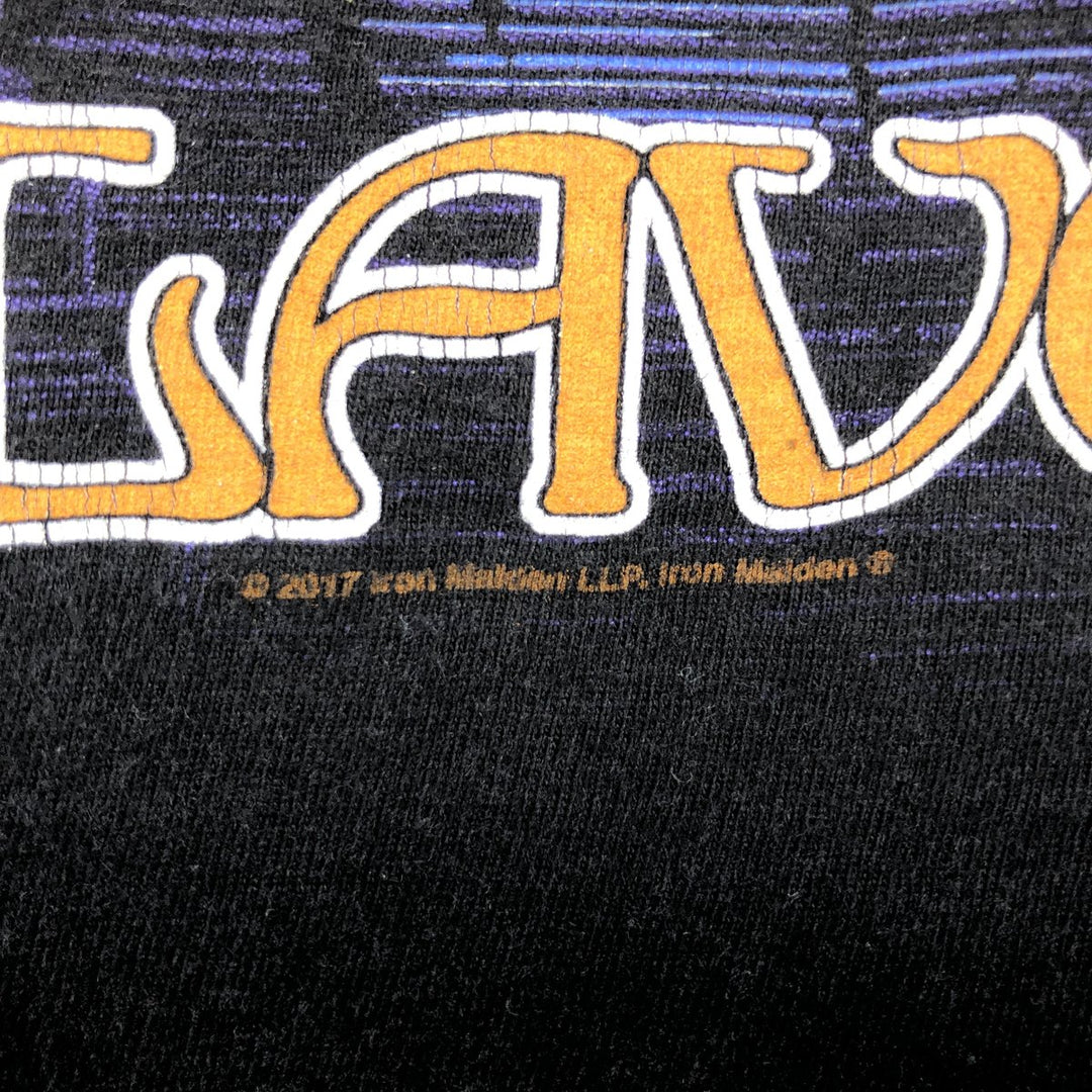IRON MAIDEN Iron Maiden Band T-shirt Band T Men's XL size unclear black type Vintage Second Hand