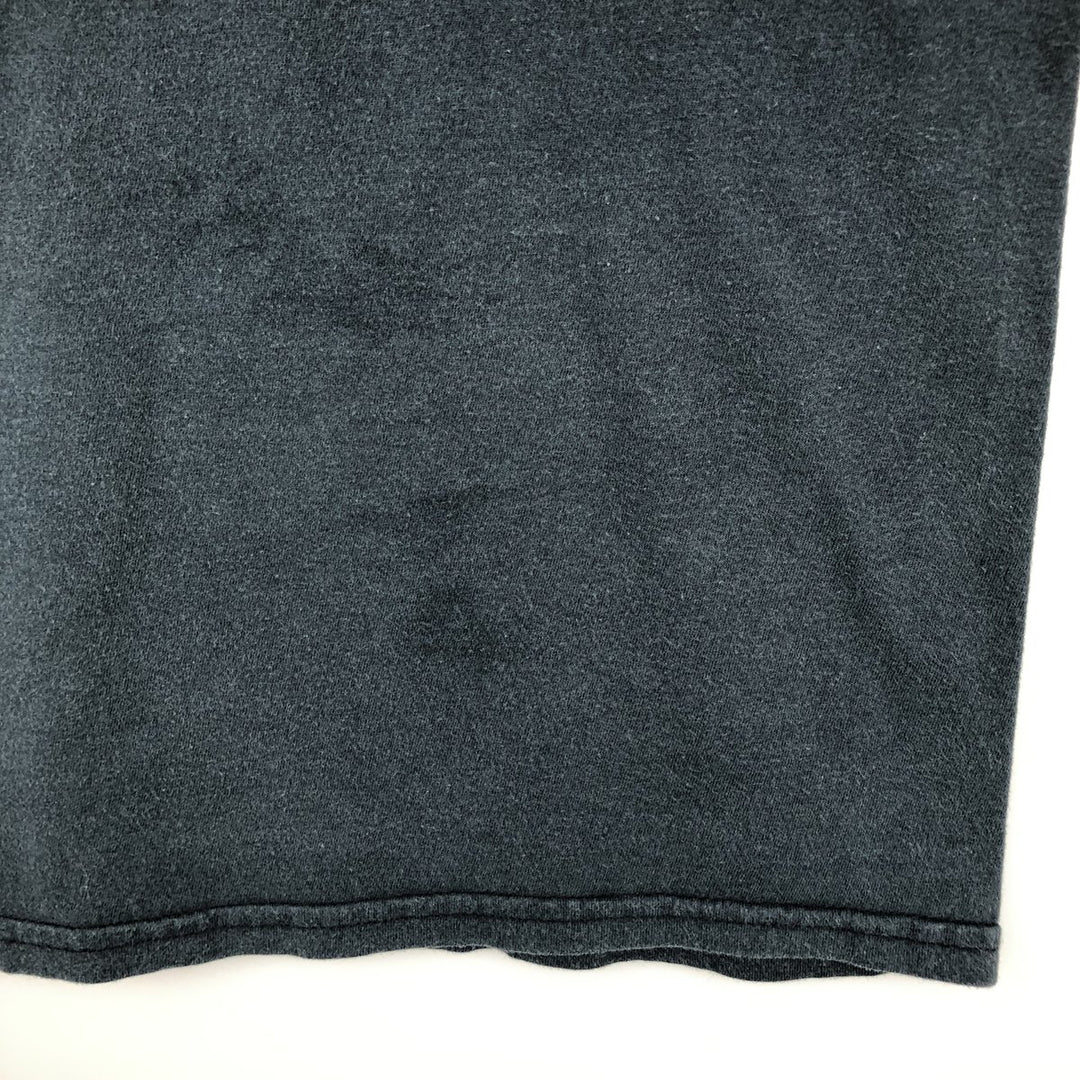 THE BEATLES Band T-shirt, Men's L size cotton black type Vintage Second Hand