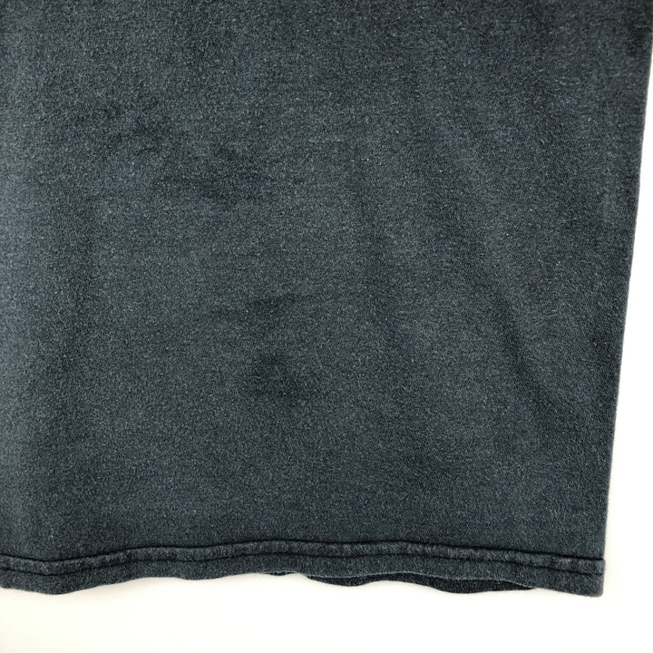 THE BEATLES Band T-shirt, Men's L size cotton black type Vintage Second Hand